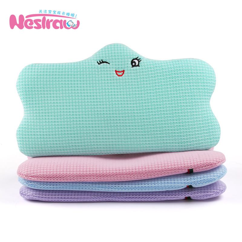 巢生3D嬰兒定型枕夏季透氣U型枕頭防偏頭兒童卡通寶寶枕頭0-3歲批發・進口・工廠・代買・代購