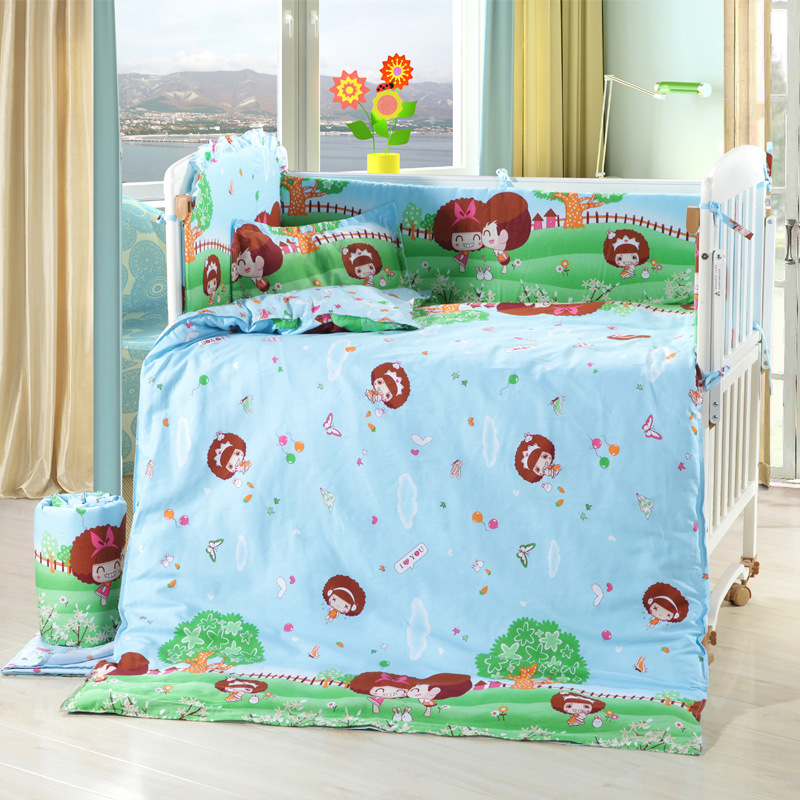 四季 嬰兒床床圍嬰兒床上用品套件兒童全棉寶寶床圍多件套純棉批發・進口・工廠・代買・代購