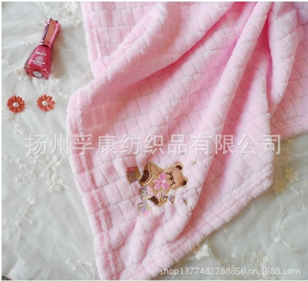【孚康】批發方格雙麵珊瑚絨毯空調毯批發・進口・工廠・代買・代購
