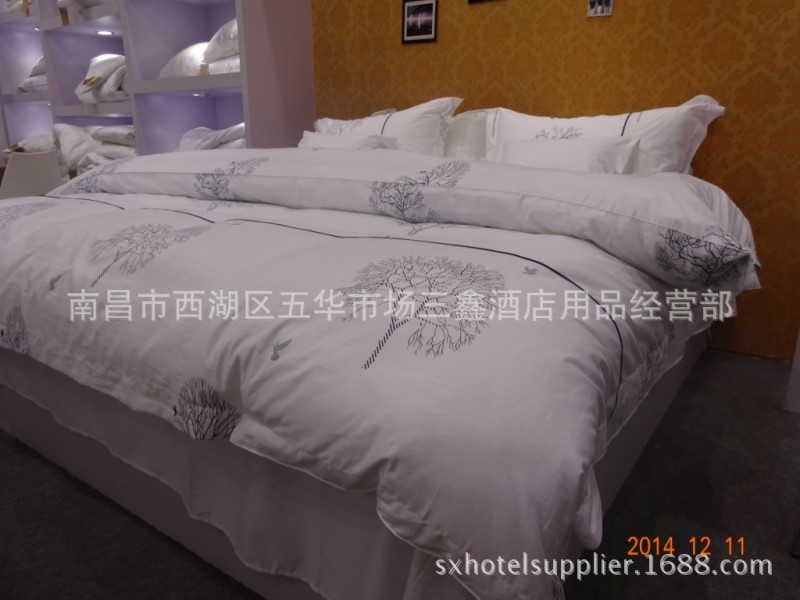 酒店賓館床上用品 廠傢直銷 新型印花 舒適柔軟  每天睡好覺工廠,批發,進口,代購