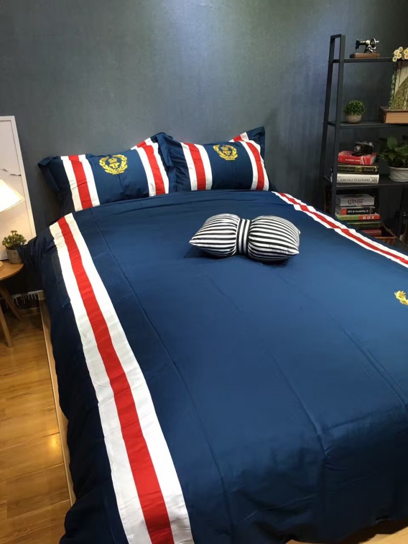 13374 植絨刺繡 大牌D&G 四件套 純棉貼佈繡 時尚卡通床上用品工廠,批發,進口,代購