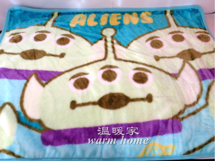 大眼仔三眼怪毛毯拉舍爾毛毯午睡毯出口可愛卡通寶寶廠傢批發工廠,批發,進口,代購