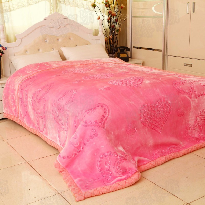 廠傢熱銷外貿拉舍爾毛毯雙層加厚婚慶毯 絨毯 空調毯（最新款）工廠,批發,進口,代購