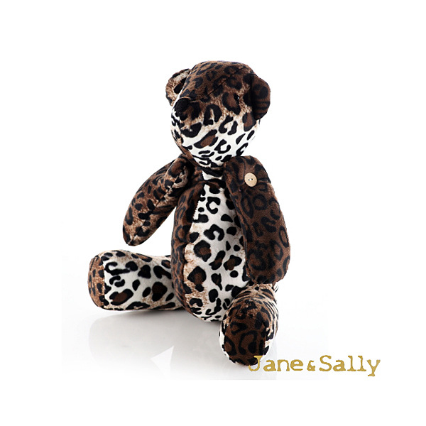 【Jane&Sally】甜蜜熊時尚2用抱枕 毛毯 （豹紋）批發・進口・工廠・代買・代購