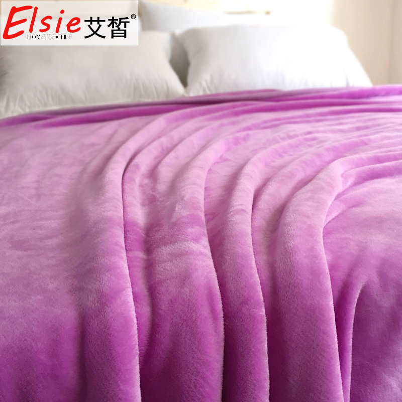 珊瑚絨毛毯批發純色法蘭絨單層雙層加厚法蘭絨空調毯瑜伽蓋毯禮品批發・進口・工廠・代買・代購