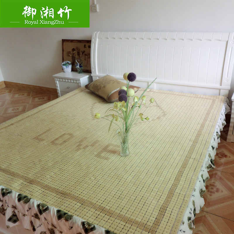 廠傢直銷 本色雙心麻將竹涼席學生折疊單雙人1.5米涼席子工廠,批發,進口,代購