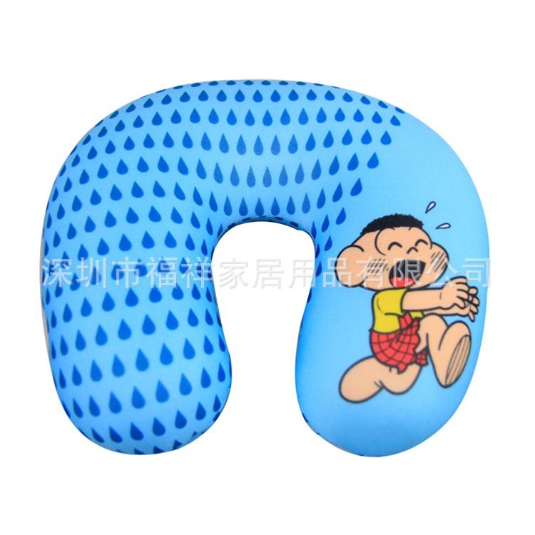 定做卡通粒子U型枕 填充納米護頸枕 高清數位印刷U形枕生產廠傢批發・進口・工廠・代買・代購