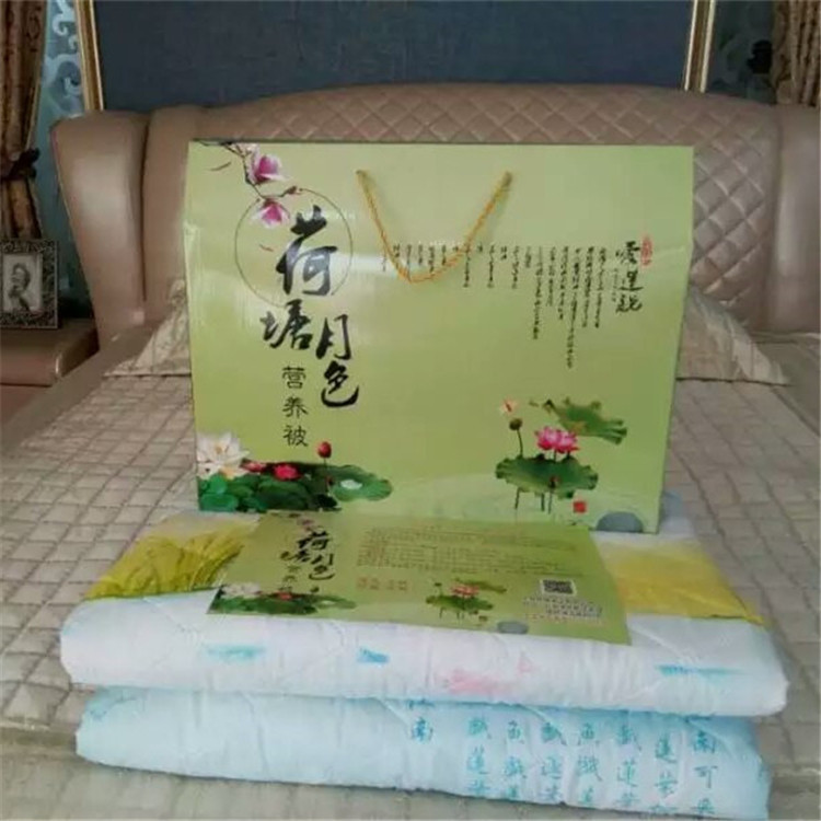 2016會銷新款廠傢直銷可做實驗的養生被透氣夏涼被荷塘月色營養被批發・進口・工廠・代買・代購
