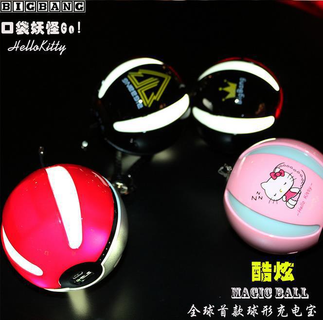 工廠值銷Pokemon創意精靈球移動電源卡通寶可夢go水晶球充電寶批發・進口・工廠・代買・代購