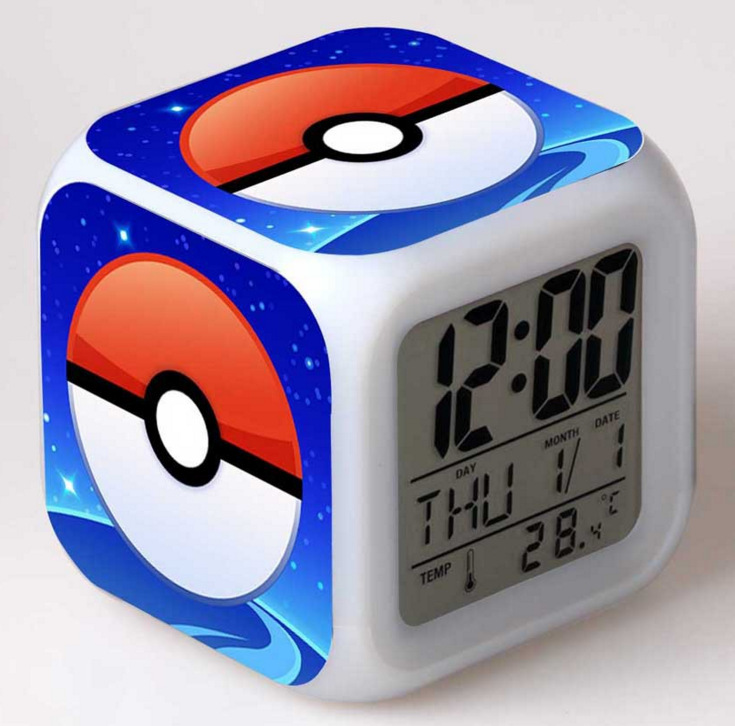 pokemon鬧鐘 寵物小精靈神奇寶貝皮卡丘寶可夢go精靈寶可夢GO鬧鐘工廠,批發,進口,代購