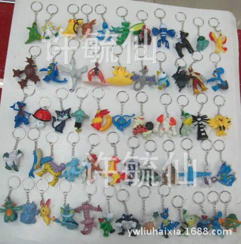 正品寵物精靈鑰匙扣掛件 玩具遊戲網扭蛋禮品 卡通寵物小精靈公仔批發・進口・工廠・代買・代購