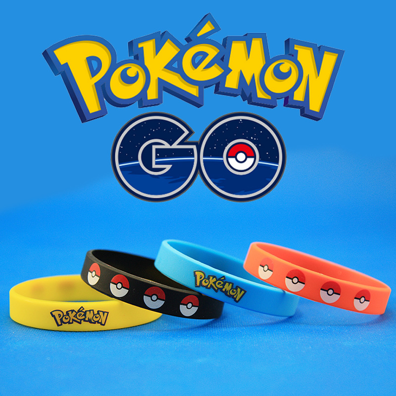 pokemon go手鐲 寶可夢go 寵物小精靈go 皮卡丘矽膠手環批發・進口・工廠・代買・代購