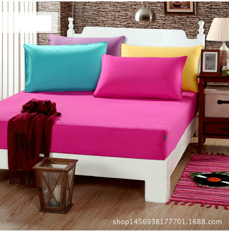 任意定做規格全棉純色簡易風單色素色純色床上用品歐式床笠 多色批發・進口・工廠・代買・代購
