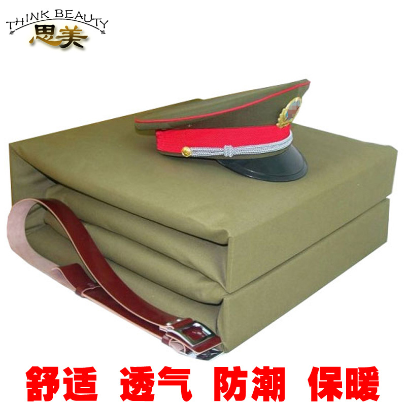 批發陸空正品軍訓熱熔棉被子勞保軍褥防潮保暖軍綠色豆腐塊棉被批發・進口・工廠・代買・代購