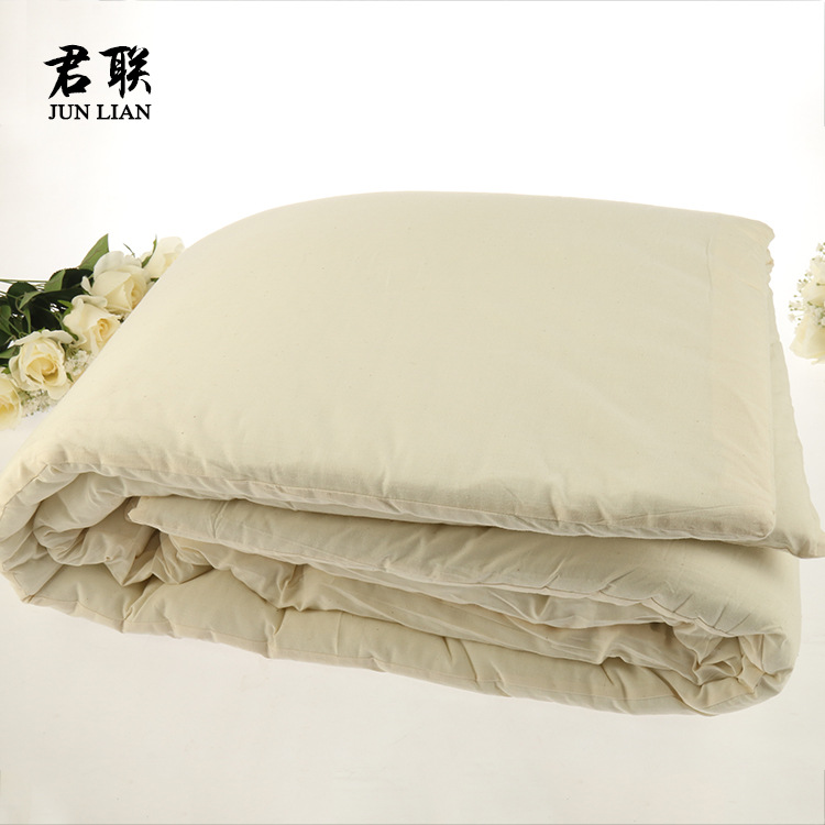 廠傢直銷 正品白色棉褥，熱熔墊被 單人鋪蓋兩用學校賓館民政醫院批發・進口・工廠・代買・代購