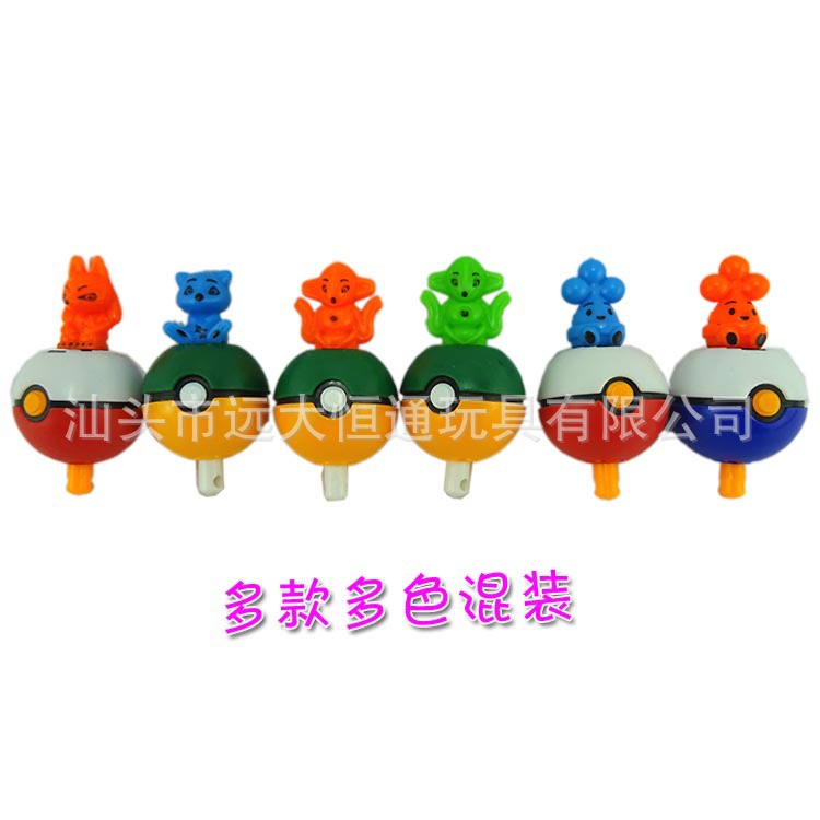 廠傢批發 新奇益智寶可夢go 寵物精靈球玩具 彈射陀螺玩法 出口工廠,批發,進口,代購