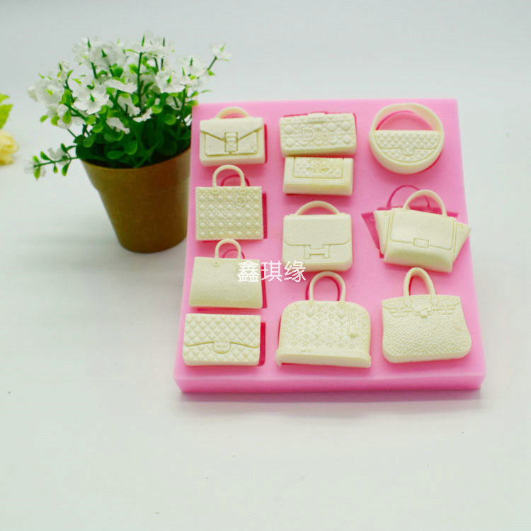 廠傢直銷 新款品牌包包DIY蛋糕巧克力翻糖烘焙模具 液態矽膠模具批發・進口・工廠・代買・代購