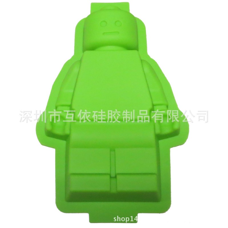 大號機器人蛋糕模，樂高耐高溫烘焙盤，DIY機器人蛋糕模矽膠盤批發・進口・工廠・代買・代購