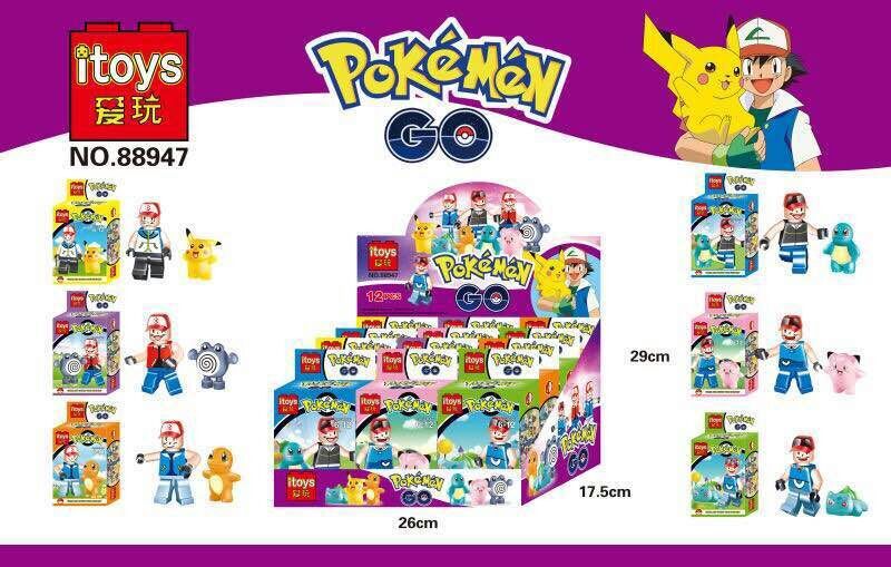 itoys愛玩88947pokemon go /寵物小精靈寶可夢/寶可夢go人小積木工廠,批發,進口,代購