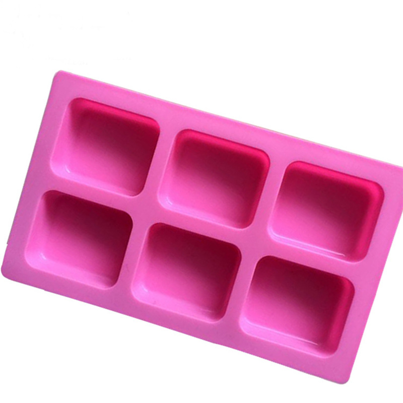 食品極矽膠 6連長方形圓角手工皂模蛋糕模佈丁模新款推薦製冰模具批發・進口・工廠・代買・代購
