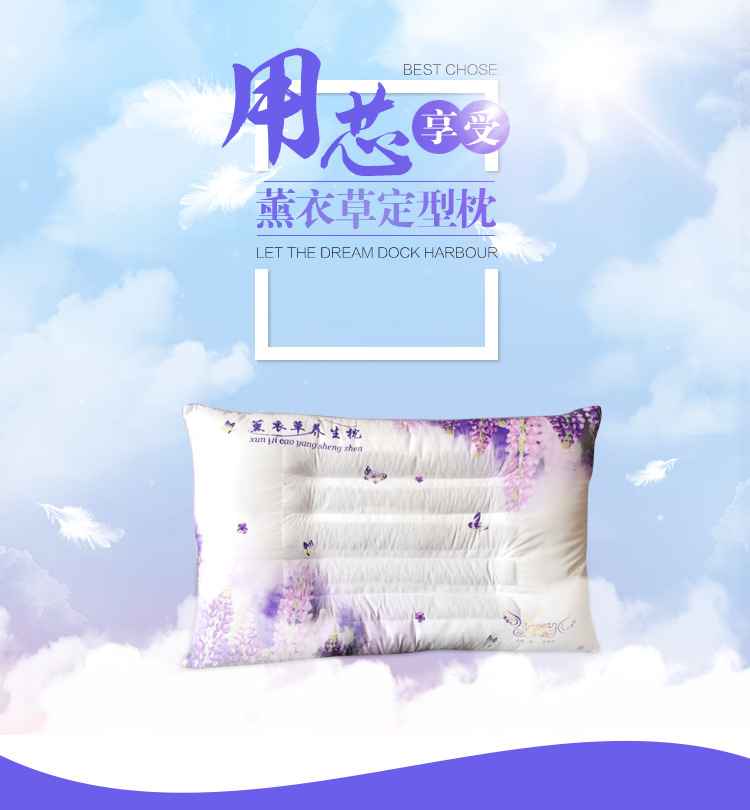 批發花草保健枕 薰衣草養生枕 抗菌除蟎蓬松彈護頸保健成人用枕頭批發・進口・工廠・代買・代購