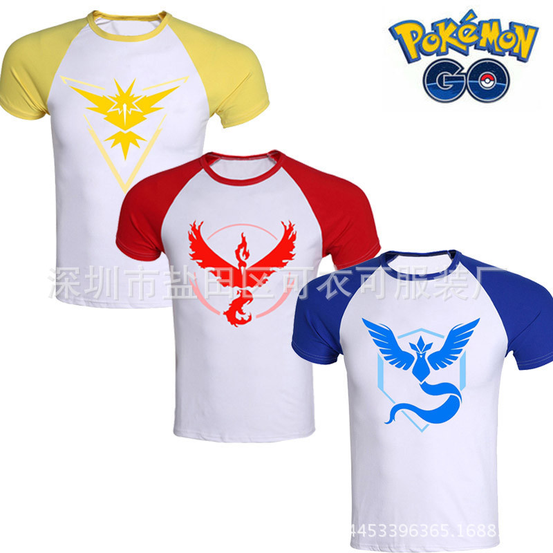 Pokemon Go 寶可夢go 寵物小精靈印花休閒男式短袖T恤批發・進口・工廠・代買・代購