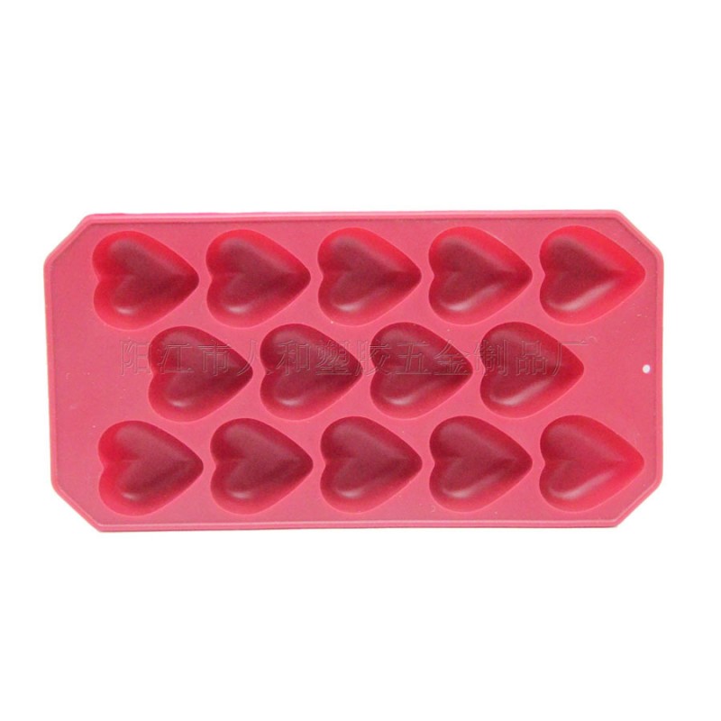 食品級加厚矽膠14個心形蛋糕糖果巧克力模具佈丁冰格模型烘焙工具批發・進口・工廠・代買・代購
