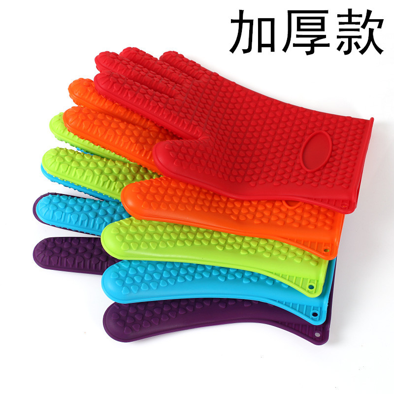 廠傢直銷 加厚矽膠手套 微波爐防燙手套 耐高溫矽膠手套 傢庭必備工廠,批發,進口,代購