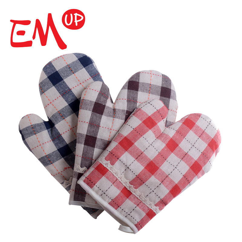 EMUP 億美優品 簡約格子微波爐隔熱手套廚房烤箱 微波爐防燙手套工廠,批發,進口,代購