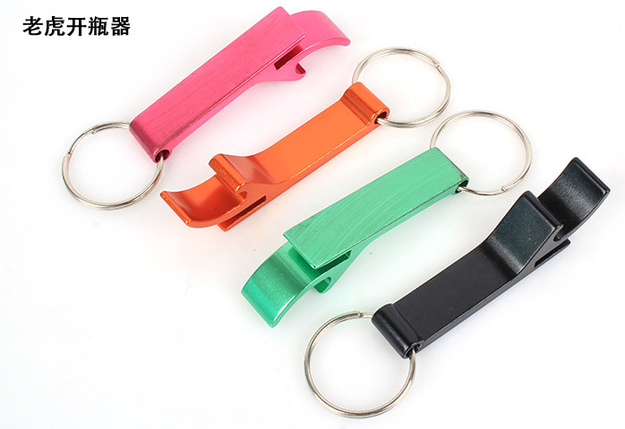 【行業最熱】可印品牌LOGO促銷廣告禮品鋁合金啤酒開瓶器鑰匙扣工廠,批發,進口,代購