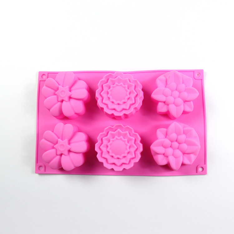耐高低溫DIY模具 廠傢直銷矽膠蛋糕模創意花朵佈丁模 diy烘焙模具批發・進口・工廠・代買・代購