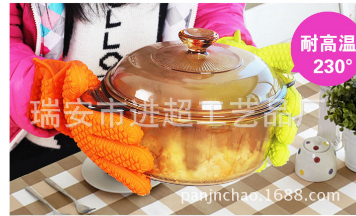 TV產品 矽膠手套 耐高溫 矽膠烘焙工具 微波爐隔熱手套 五指批發・進口・工廠・代買・代購