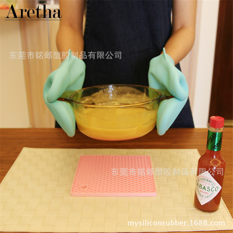 矽膠防燙手套微波爐隔熱手套烤箱加厚手套耐高溫烘焙手套廚房定製工廠,批發,進口,代購