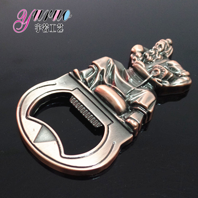 古紅武士倒酒開瓶器 創意金屬啤酒開瓶器冰箱貼 促銷禮品批發・進口・工廠・代買・代購