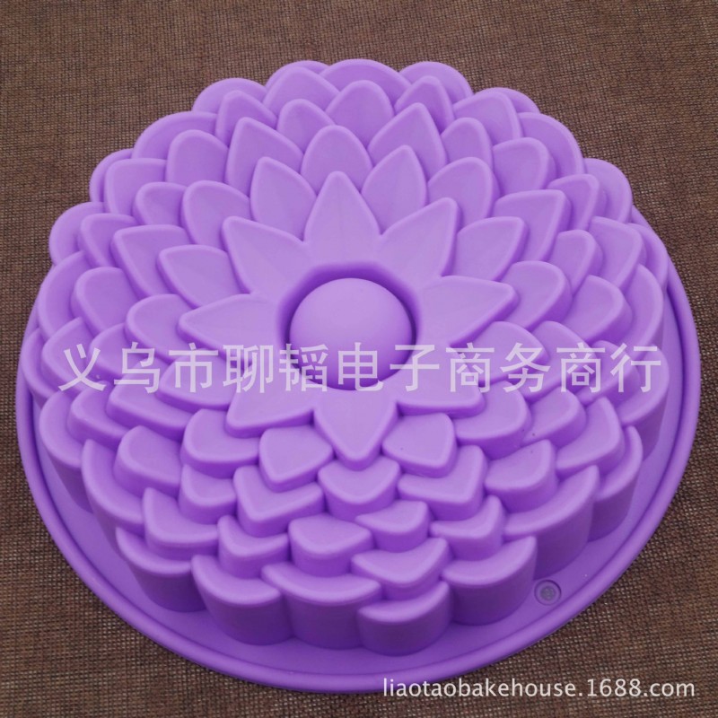 矽膠向日葵蛋糕模 單個菊花 太陽花形烤盤 DIY烘培工具 廠傢直銷批發・進口・工廠・代買・代購