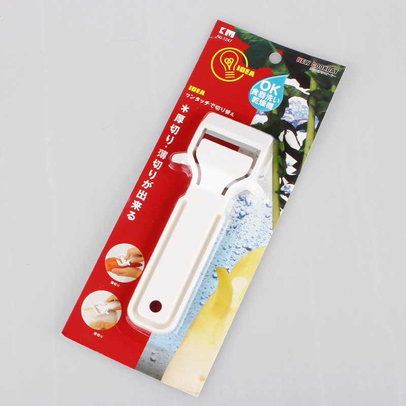 日本KM可調厚度兩用水果蔬菜刨刀多功能削皮去皮器刮皮刀 000320批發・進口・工廠・代買・代購