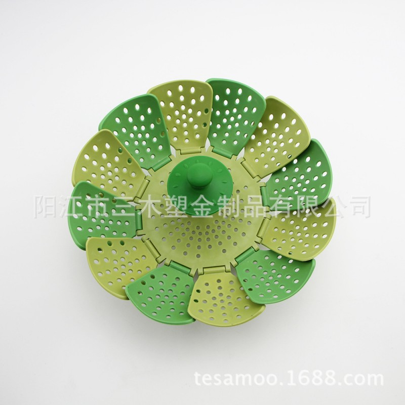廠傢供應全新矽膠塑料折疊水果籃,伸縮蒸籠,蓮花蒸簾 環保放心批發・進口・工廠・代買・代購
