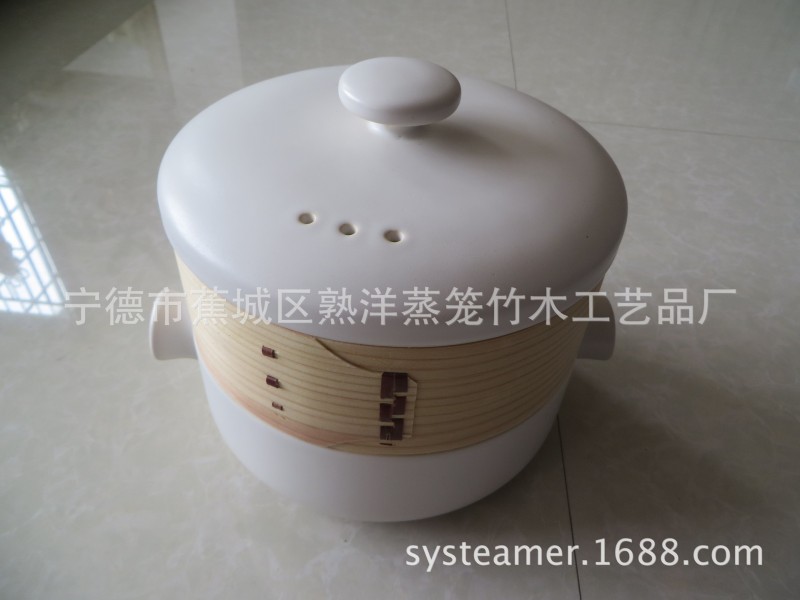 [建廠29年]明火用石鍋蒸籠 砂鍋煲湯燉湯陶瓷鍋配環保木蒸籠工廠,批發,進口,代購