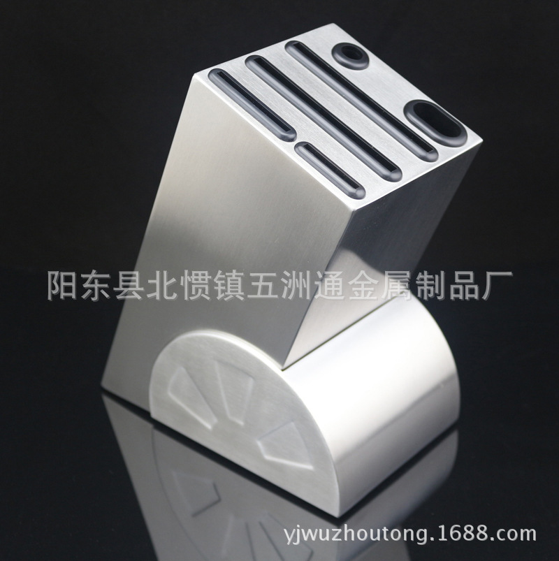 全鋼刀座 不銹鋼車輪刀架刀座 小鋼炮不銹鋼刀座廚房七件套刀架子工廠,批發,進口,代購