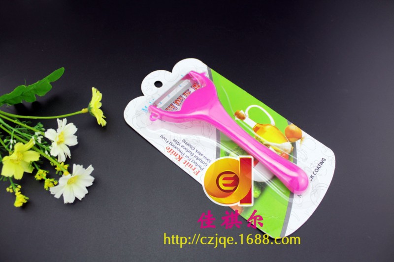 創意不銹鋼掛勾瓜刨 彩色迷你削皮器 鋒利水果刨削皮器工廠,批發,進口,代購