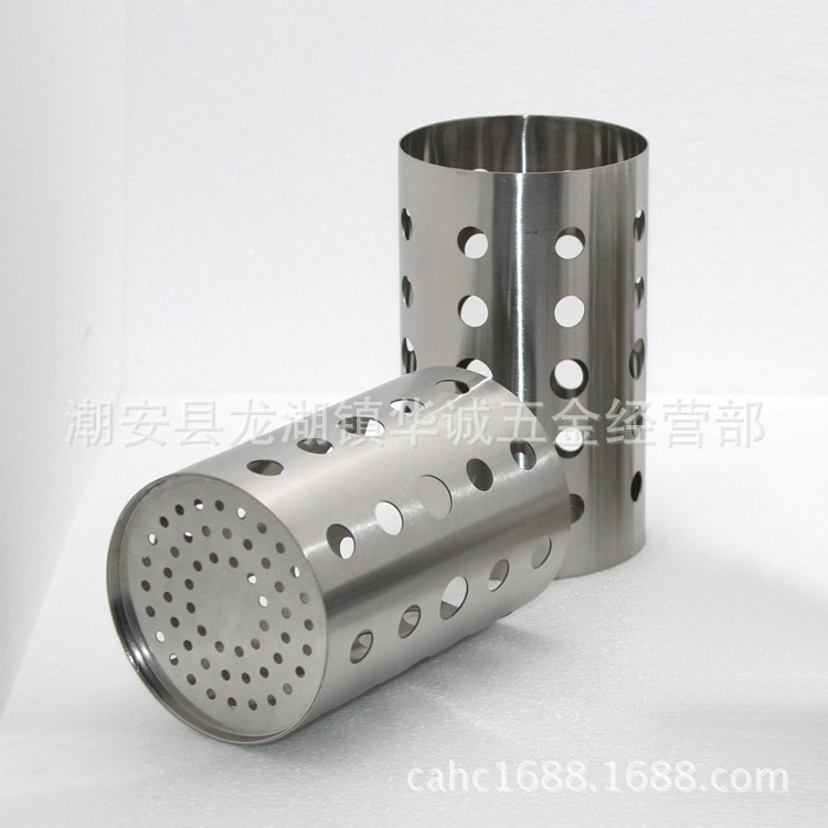 廠傢直銷不銹鋼筷子筒 無磁瀝水圓形筷子架 沖孔廚具籠餐具收納筒工廠,批發,進口,代購