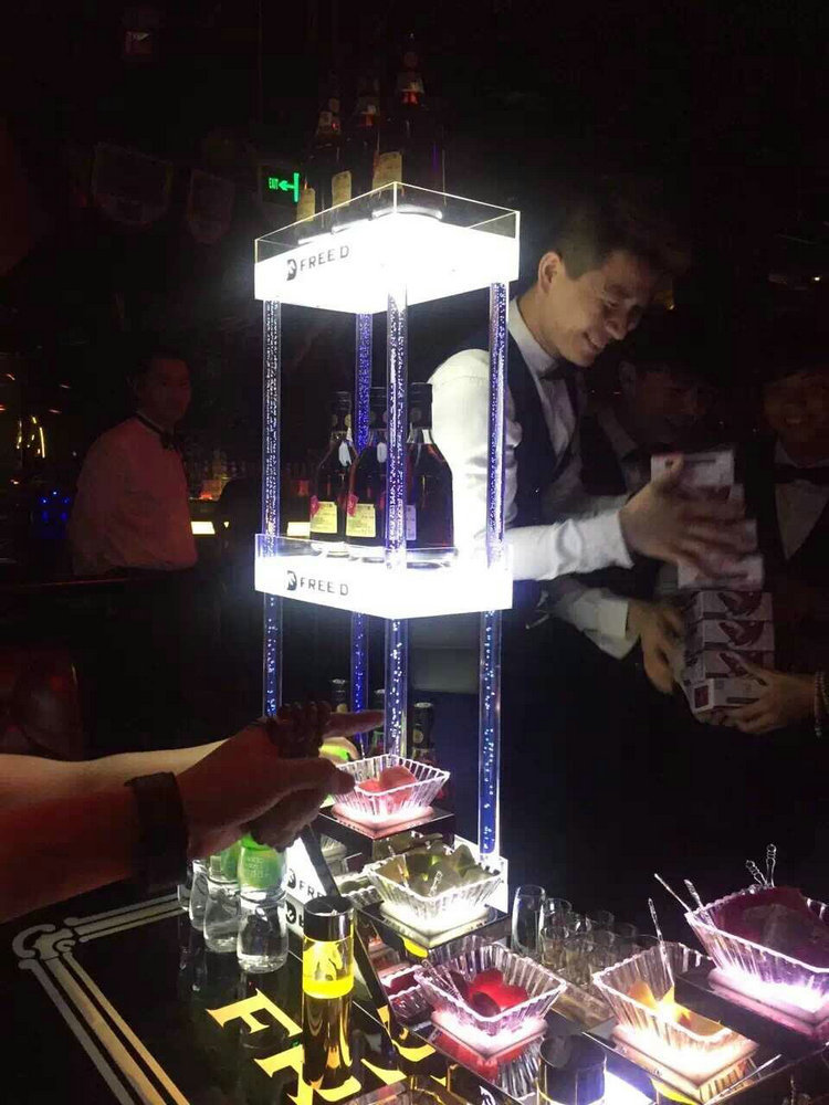 熱銷推薦 豪華時尚三層香檳架 高光防水三層香檳架工廠,批發,進口,代購