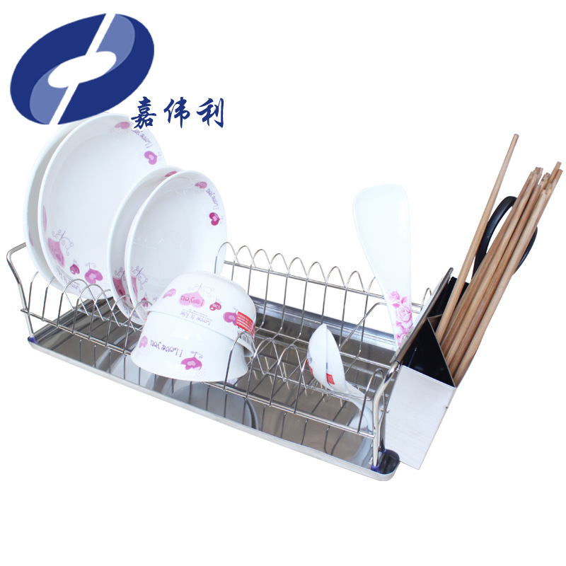 碗碟架瀝水架不銹鋼廚房用品置物架收納架單層放碗碟廠傢直銷工廠,批發,進口,代購