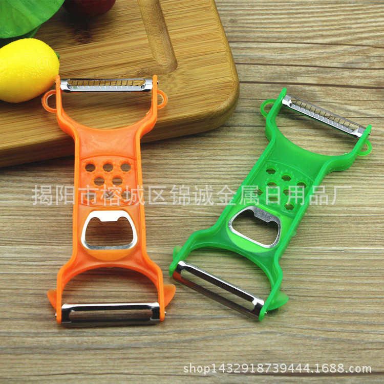 批發多功能削皮器 雙頭削皮刀 蔬果刮皮刀刨絲器 啤酒開 A06工廠,批發,進口,代購