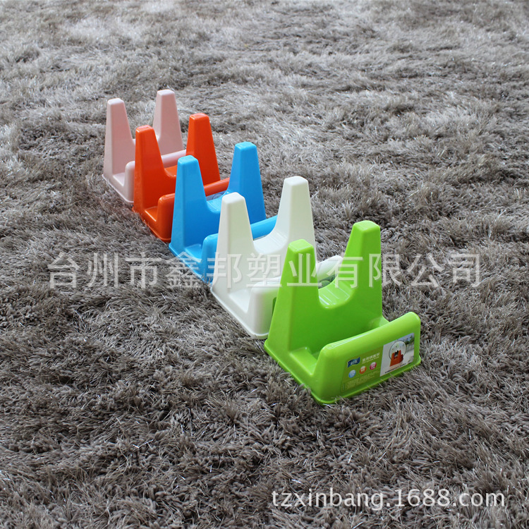 炫彩多用途帶接水盤接油槽鍋蓋架 廚房用品塑料砧板架 刀架菜板架工廠,批發,進口,代購