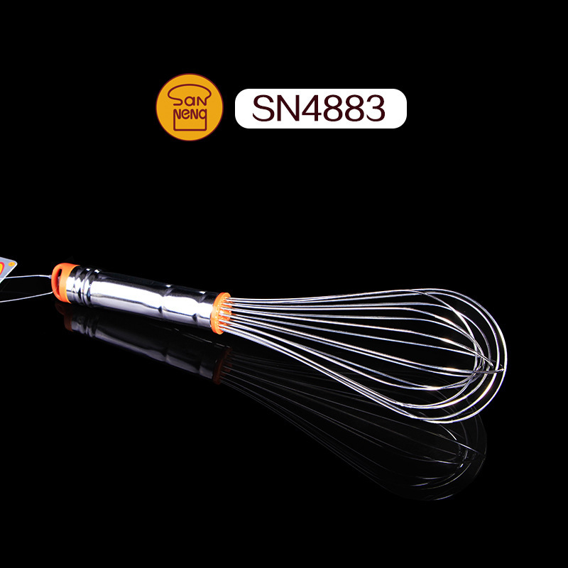 烘焙工具 三能8寸不銹鋼打蛋器 廚房蛋抽（SN4883）[301013]批發・進口・工廠・代買・代購
