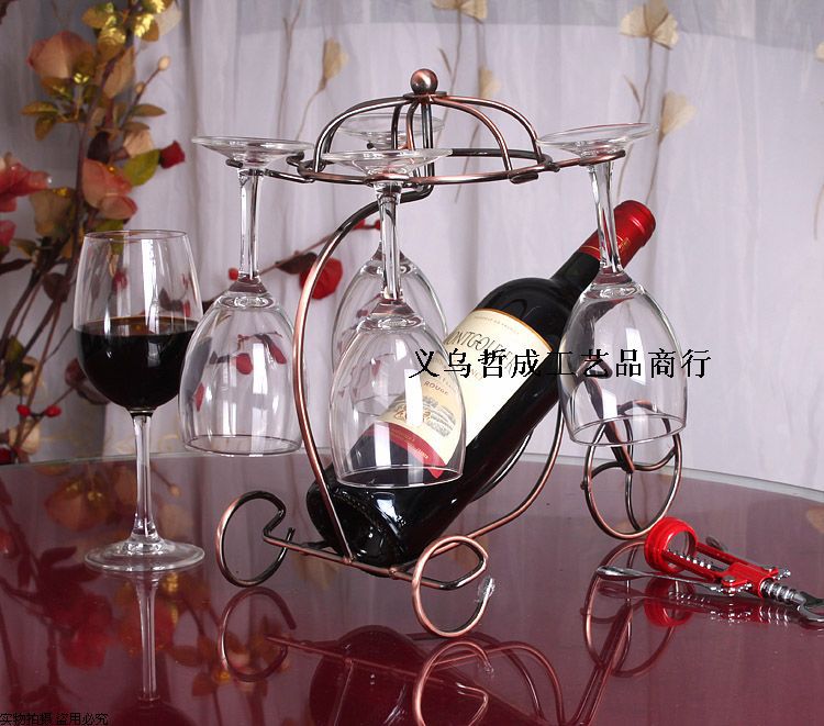 歐式三輪車酒架掛杯架吊杯架紅酒架創意倒掛高腳酒杯架葡萄酒架工廠,批發,進口,代購