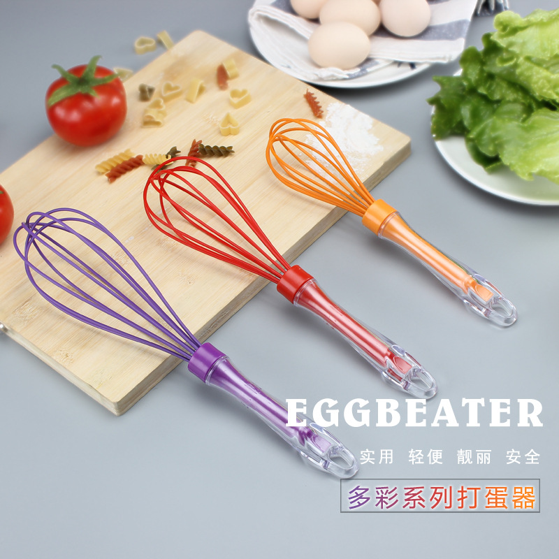 傢用塑料多彩手動打蛋器 創意旋轉收納打蛋器攪拌器 廚房烘焙工具工廠,批發,進口,代購