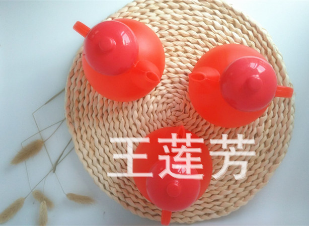 中國紅塑料摔不破帶蓋調味瓶醬油米醋瓶小茶酒油壺復古婚慶工廠,批發,進口,代購