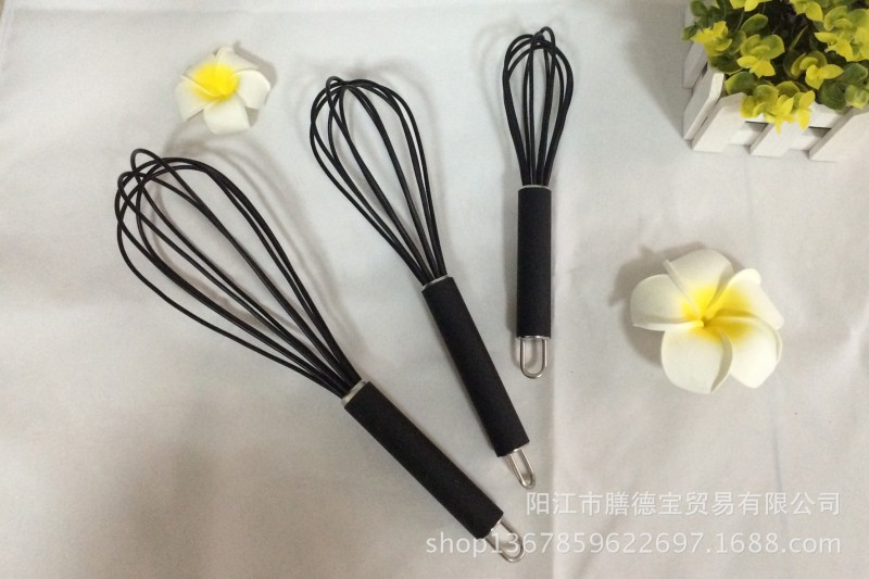優惠促銷 矽膠打蛋器 不銹鋼 矽膠 打蛋器 雞蛋攪拌器 奶油打發器批發・進口・工廠・代買・代購